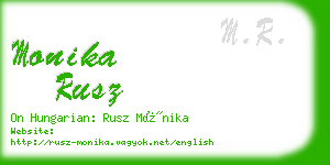 monika rusz business card
